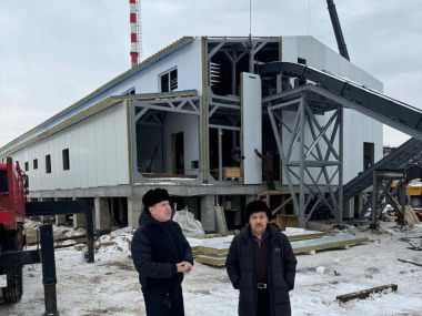 Продолжается возведение котельной в Карагайлы