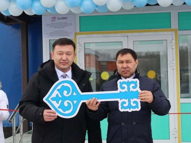 В Жарминском районе открылся новый спортивный зал
