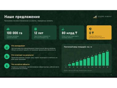 Представлен проект восстановления лесов в области Абай