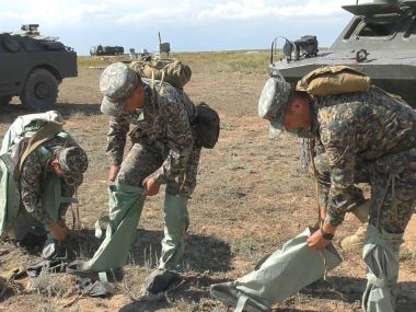 На полигоне «Шыгыс» проходят сборы химиков