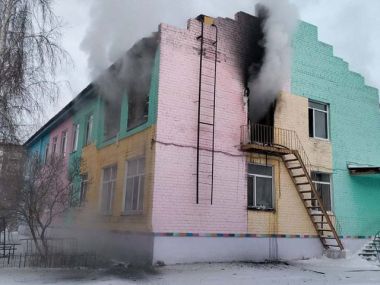 Пожар произошел в детском саду Семея