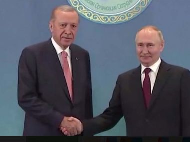 Эрдоган и Путин встретились в преддверии саммита ШОС в Астане