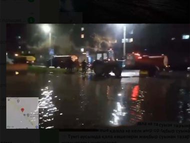 Откачка воды в городе продолжается в круглосуточном режиме