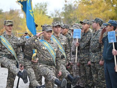 Соревнования военно-патриотических клубов прошли в области Абай