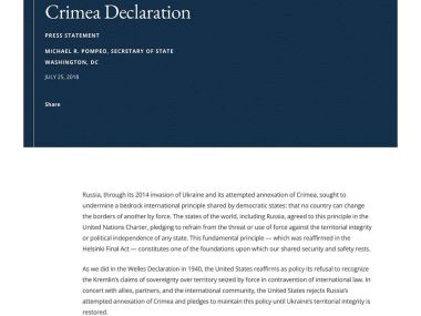 Трамп заявил о потере Крыма много лет назад