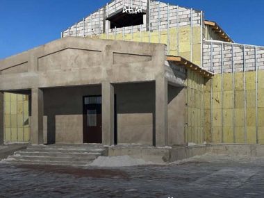 В селе Жантикей продолжается строительство Дома культуры