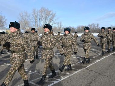 Молодое пополнение Абайского гарнизона адаптируется к службе