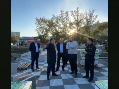 В Семее реконструируют площадь Мухтара Ауэзова