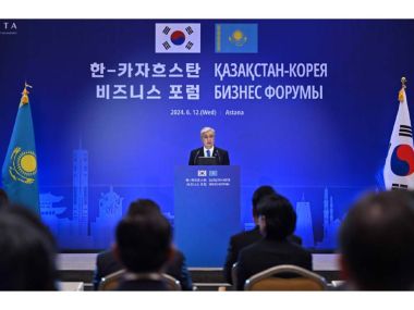 Президент Казахстана выступил на Казахско-корейском бизнес-форуме
