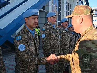 В Семее встретили финальный поток миротворцев