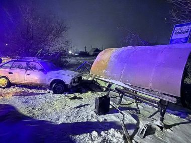 Водитель совершил наезд на остановку