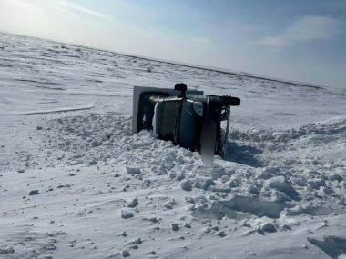 ГАЗель опрокинулась на трассе