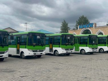 В Аягоз прибыли пять новых автобусов