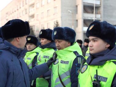 Гарнизонный развод прошел в областном центре