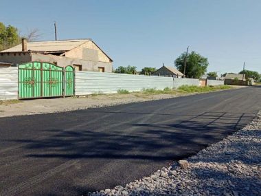 В поселке Актогай ведется ремонт автомобильных дорог