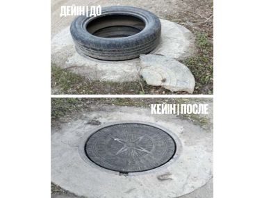 В областном центре восстанавливают люки колодцев