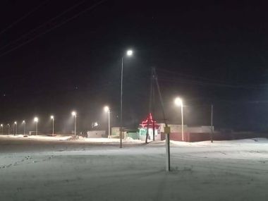 В селе Чекоман района Жаңасемей проведено освещение