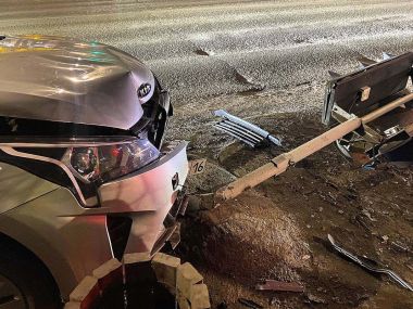 Молодой водитель привлечен к ответственности за повреждение светофора
