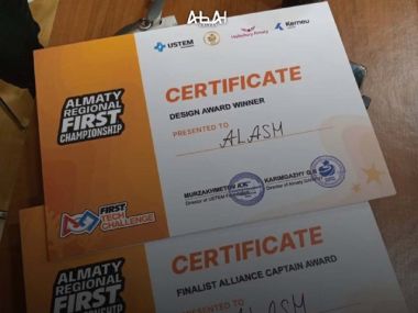 Команда «Alash» заняла лидирующие позиции на региональном чемпионате FIRST TECH CHALLENGE