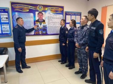 Полицейские области почтили память «Халық Қаһарманы» Газиза Байтасова