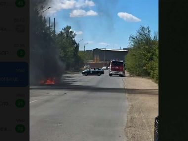 В Семее произошло возгорание автомобиля