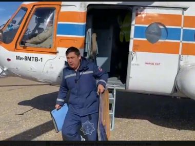 Пострадавшего в ДТП доставили в Усть-Каменогорск на вертолете