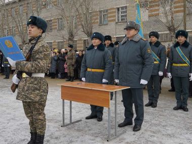 Молодые солдаты Абайского гарнизона приняли присягу