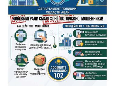 Полиция предупреждает о мошенничестве с фейковыми сообщениями о выигрышах смартфонов