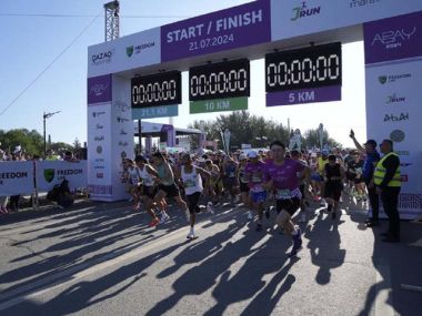В Семее прошел забег «Qazaq Marathon Abay»