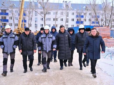 Аким области проинспектировал объекты города Курчатова