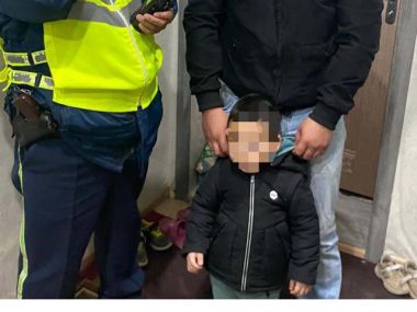 Полицейские области Абай успешно нашли пропавшего 2-летнего малыша