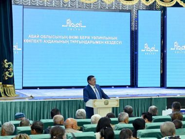 Аким области Абай встретился с жителями Кокпектинского района