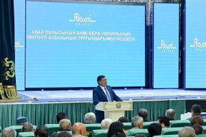 Аким области Абай встретился с жителями Кокпектинского района