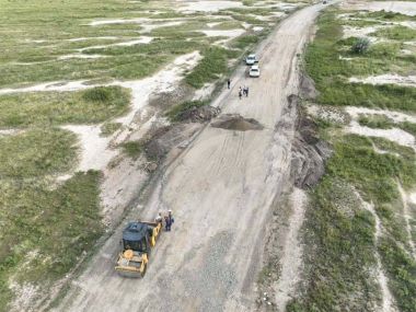 В Бескарагайском районе ремонтируют сельские дороги