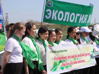 Забота о будущем - неделя «Жасыл аймақ» в Кокпектинском районе началась с посадки деревьев