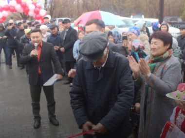 В Урджарском районе состоялось открытие спортивного зала