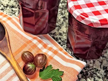 Варенье из крыжовника с апельсином и бананом