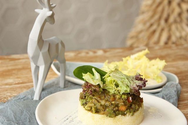 Суфле из куриной печени с овощами