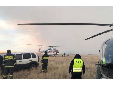 Пожар на границе двух областей тушит авиация, БПЛА и более 600 человек