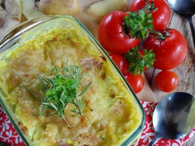 ПП: Запеканка из куриного фарша