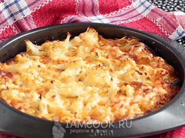 ПП рецепт: Цветная капуста с яйцом и сыром в духовке